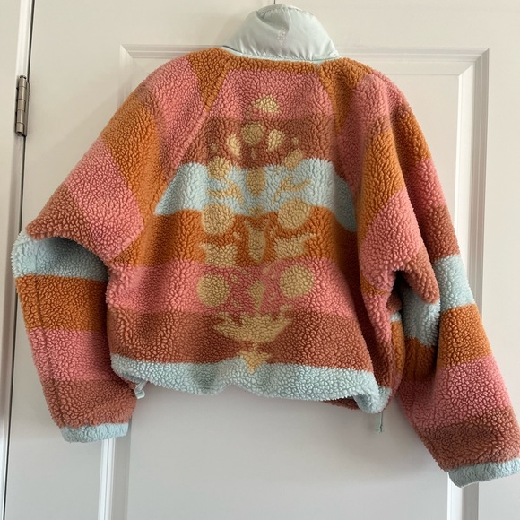 Free People Movement Cropped Oversized Fleece Pullover Sherpa Size XS - Picture 4 of 12